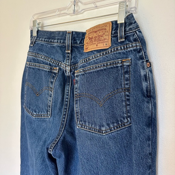 Levi's Denim - Levis Vintage‎ 90s Paper Tag Jeans Tapered Leg Relaxed Fit Size 12 Runs Small